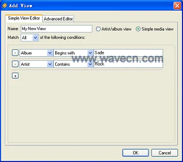 WinAMP Media Library Add View Simple